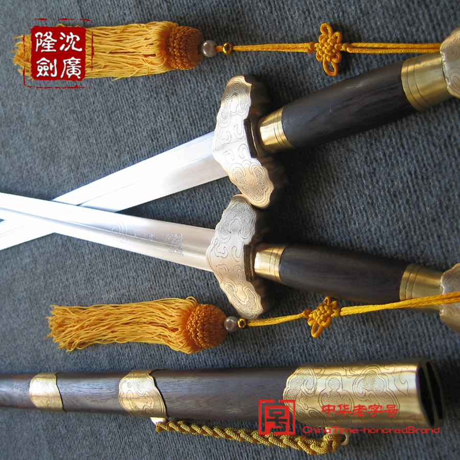 纯铜雌雄双剑